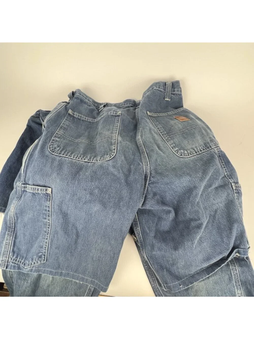 Carhartt Men’s 32” Cut-Off Denim Tool Shorts – Lot of 3 Pairs | Blue Utility - Picture 13 of 16